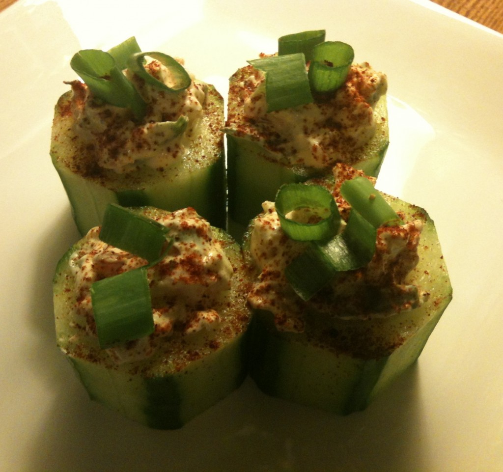 Spicy Crab Cucumber Cups