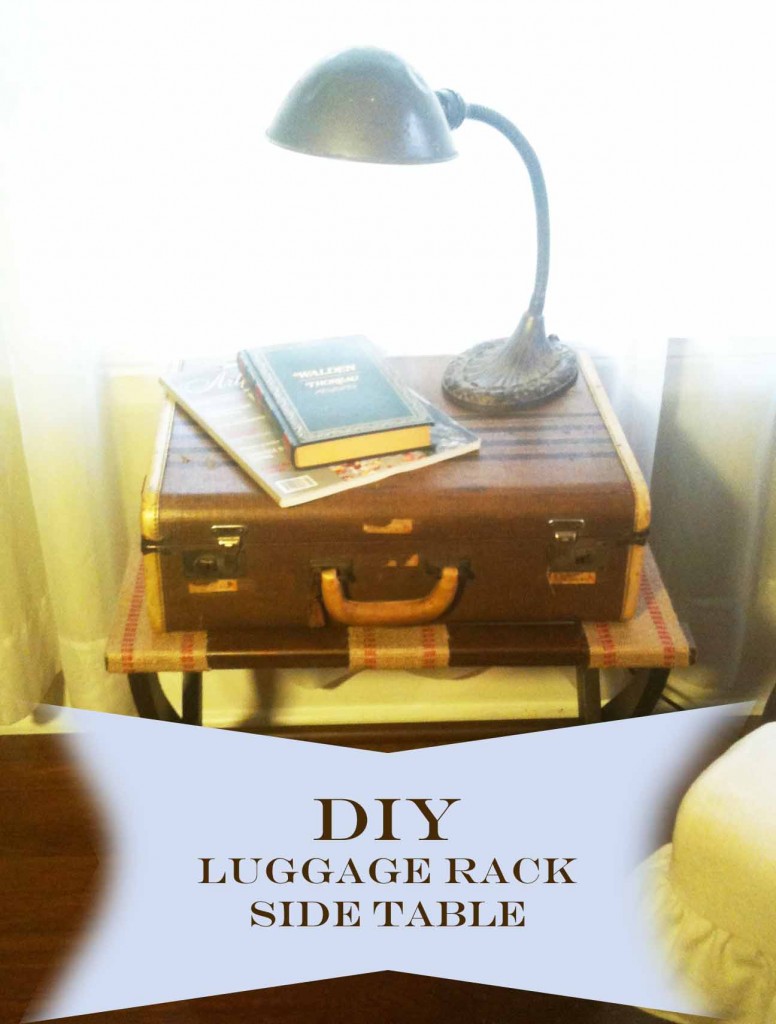 Danielle Hatfield's DIY Luggage Rack Side Table