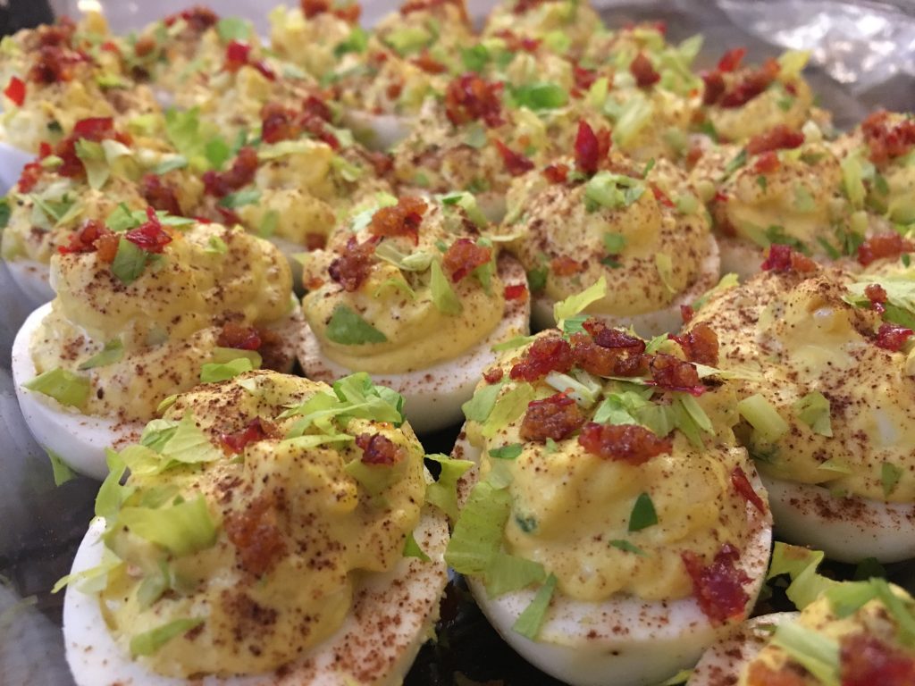 Danielle Hatfield's devilish spicy deviled eggs