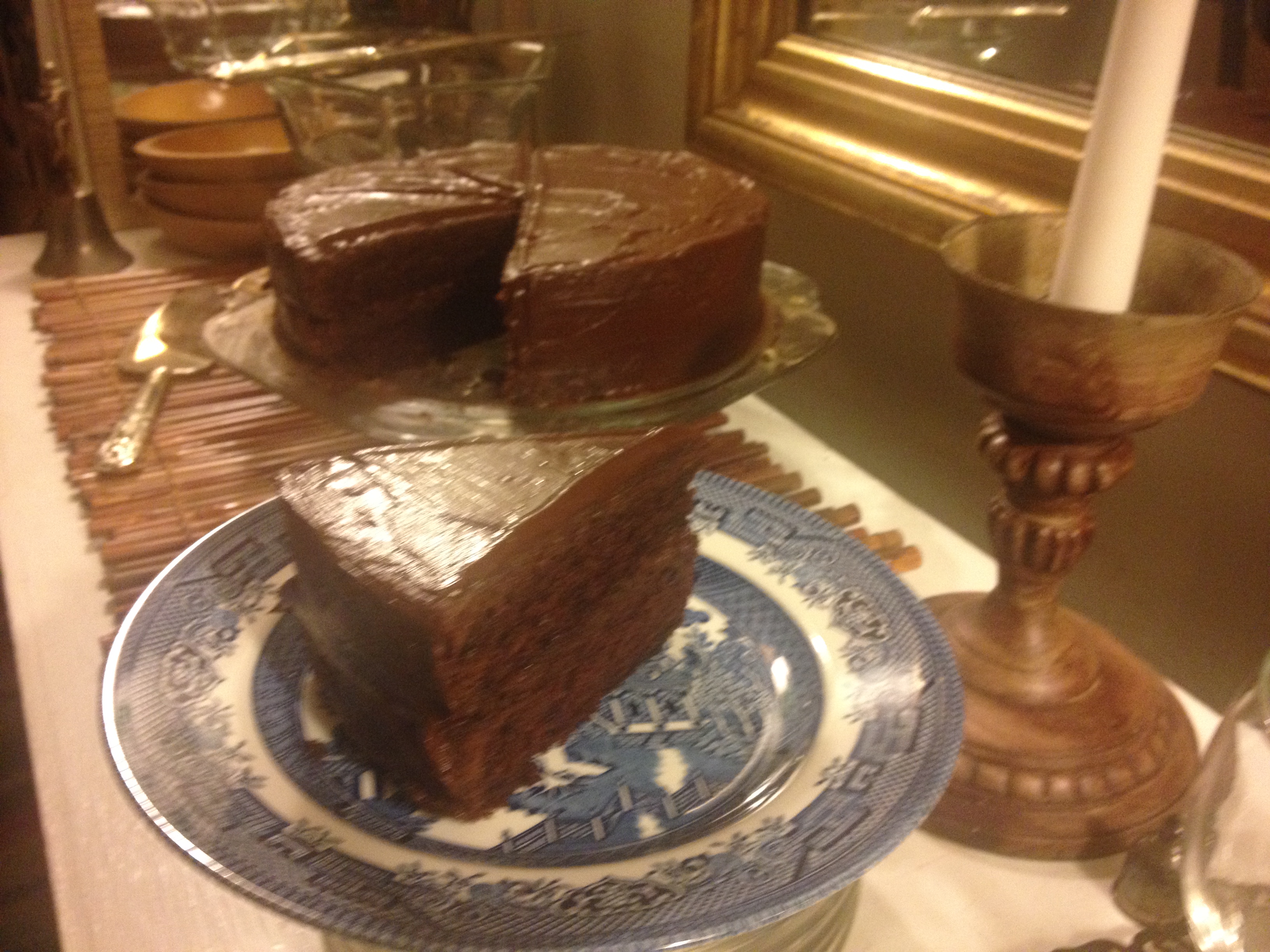 Mocha chocolate cake with buttercream Icing