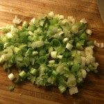 diced green onions