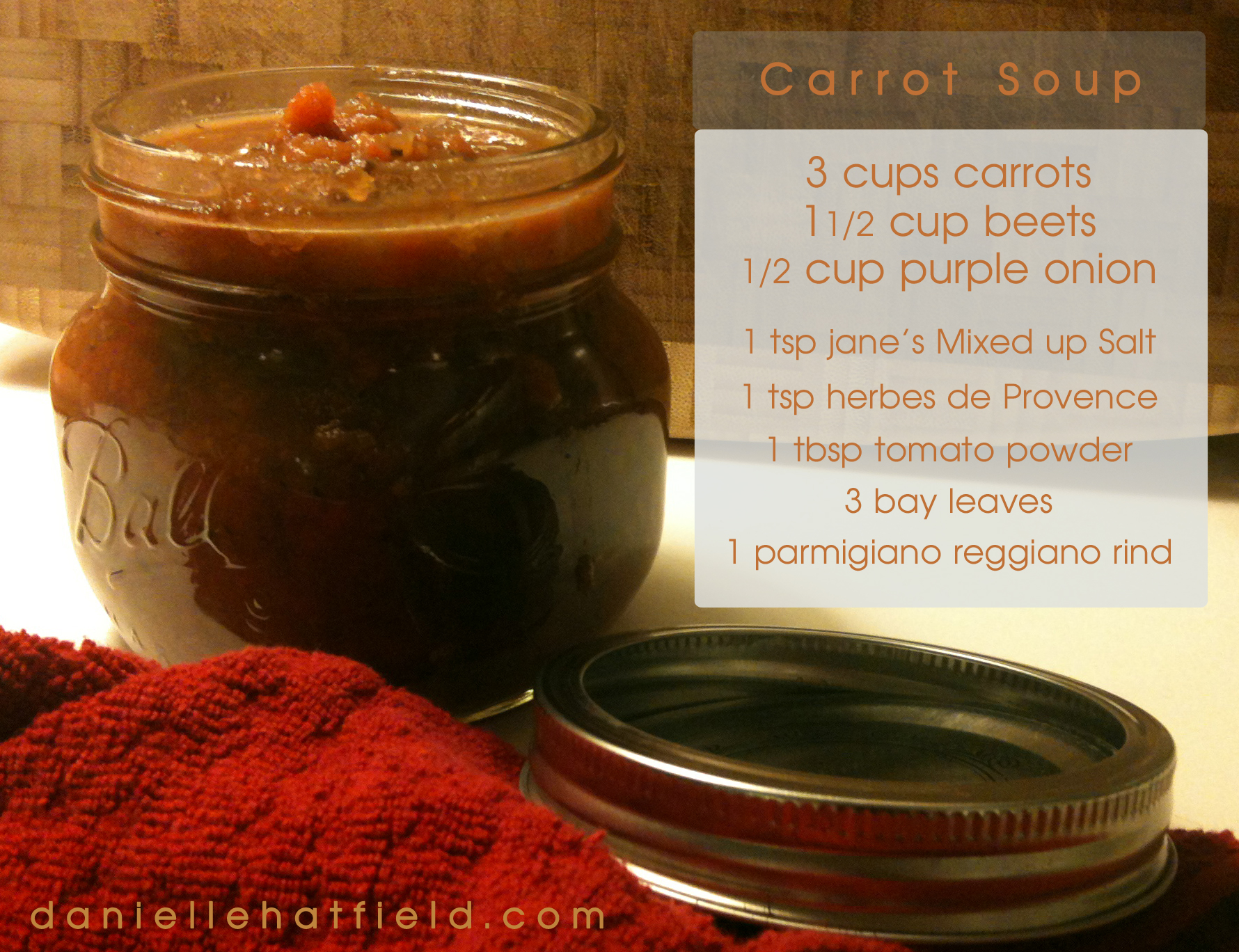 Recipe : Carrot Soup