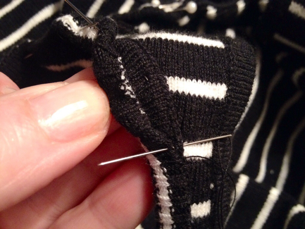 Sew Sexy: How to remove a cowl from a sweater