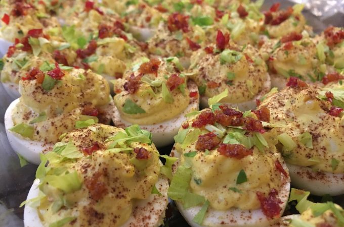 Danielle Hatfield's devilish spicy deviled eggs
